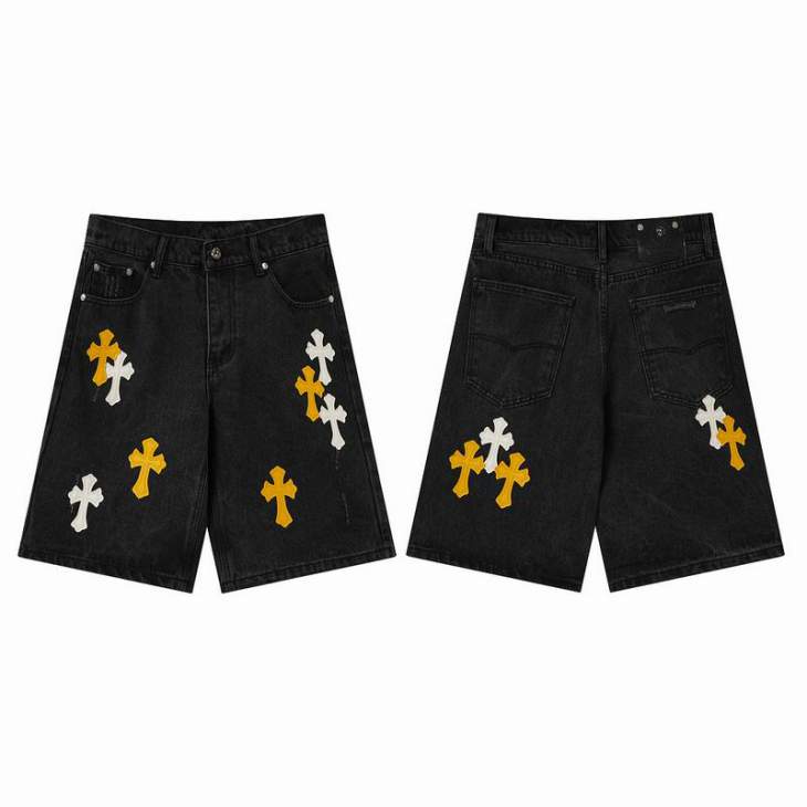 Picture of Chrome Hearts Jeans Short _SKUChromeHeartssz28-36oftx25178895